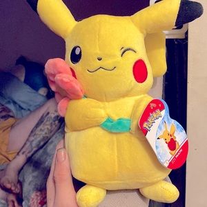 Valentine’s Day Pikachu plushie